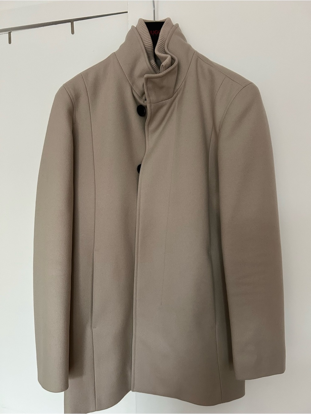 Reiss Men's Taupe Pea Coat